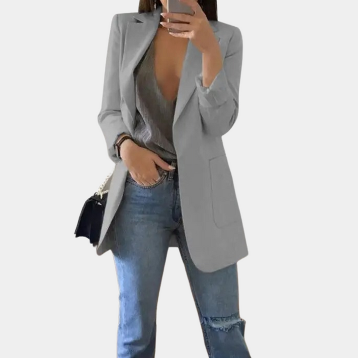 Bella Blazer Femme Blazer Élégant à Manches Longues avec Coupe Chic et Moderne, vue 3