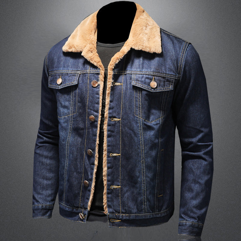 Jackson Veste en Denim Homme Jean Jacket Doublée Chaude au Style Classique et Moderne, vue 4