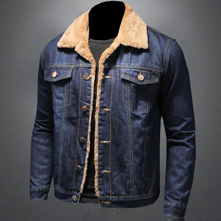 Jackson Veste en Denim Homme Jean Jacket Doublée Chaude au Style Classique et Moderne, vue 4