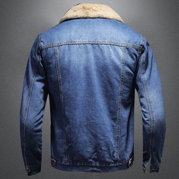 Jackson Veste en Denim Homme Jean Jacket Doublée Chaude au Style Classique et Moderne, vue 5
