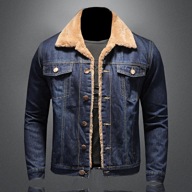 Jackson Veste en Denim Homme Jean Jacket Doublée Chaude au Style Classique et Moderne, vue 2