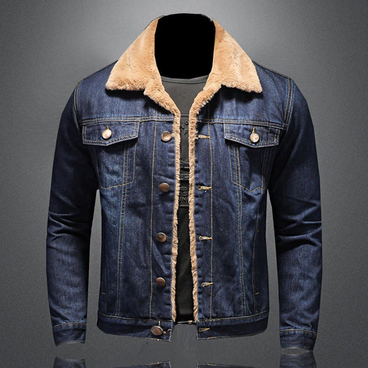 Jackson Veste en Denim Homme Jean Jacket Doublée Chaude au Style Classique et Moderne, vue 2