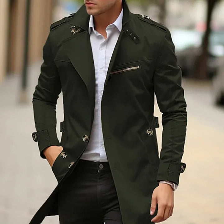 Nelio Manteau Homme Automne Élégant Trench Italien Chic & Confortable, vue 3