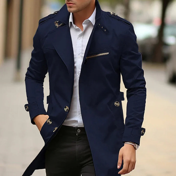 Nelio Manteau Homme Automne Élégant Trench Italien Chic & Confortable, vue 4