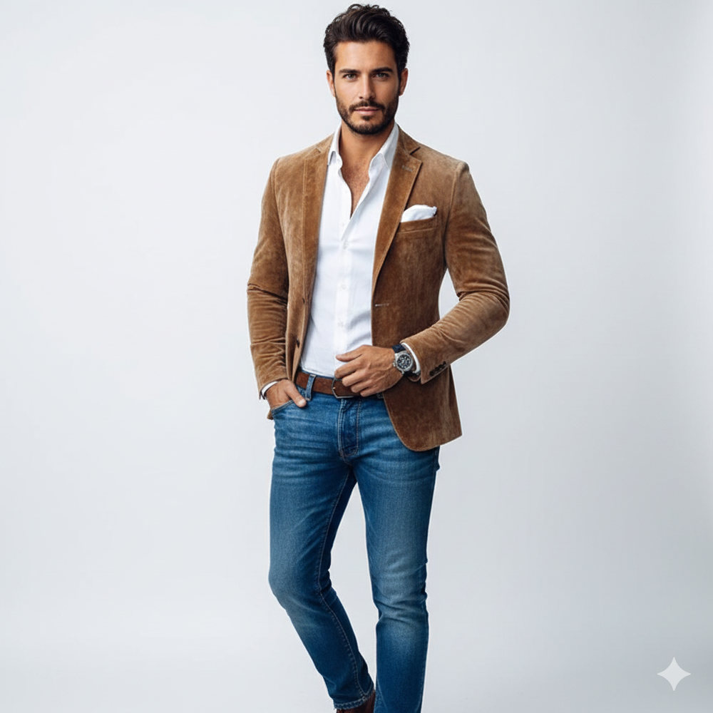 Blake Blazer Homme Slim Fit Veste Casual Élégante Coupe Moderne Polyvalente, vue 2