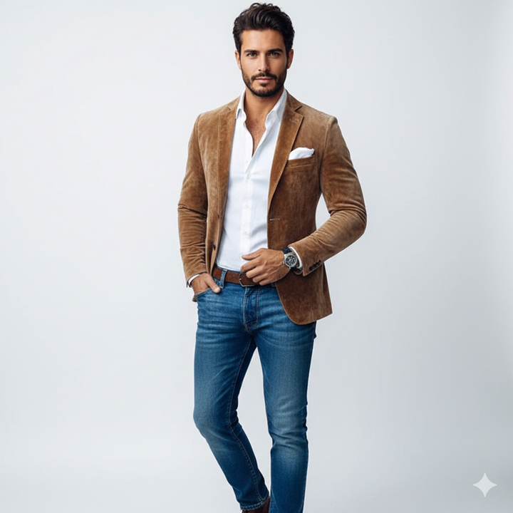 Blake Blazer Homme Slim Fit Veste Casual Élégante Coupe Moderne Polyvalente, vue 2
