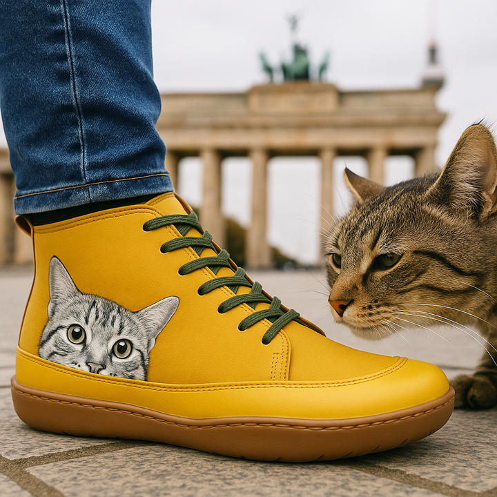 Angela Bottes Femme Motif Chat Chaussures Hiver Confortables & Chaudes au Style Unique, vue 14