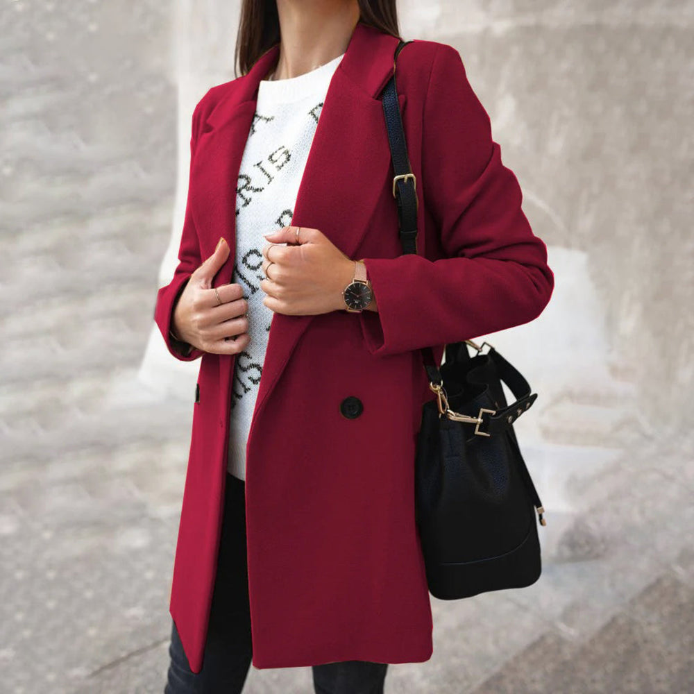 Soleil Manteau Femme Long Manteau d’Hiver Élégant & Confortable au Style Chic, vue 2