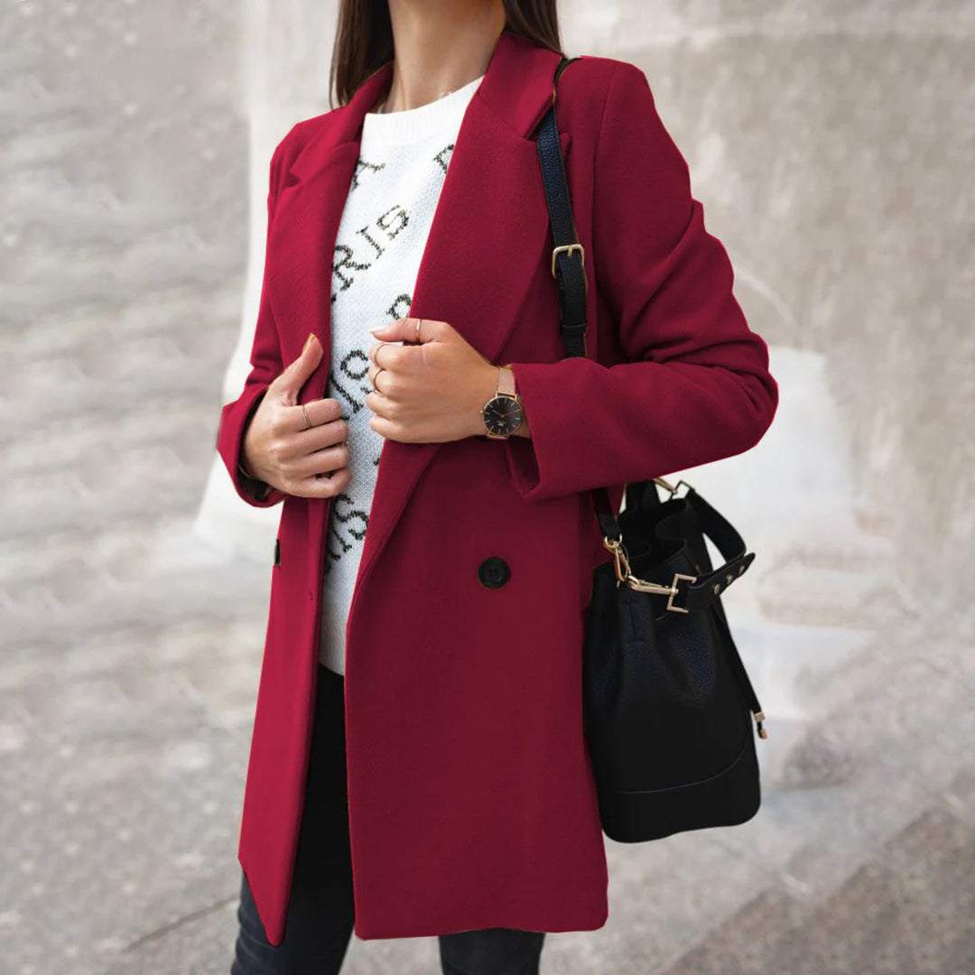 Soleil Manteau Femme Long Manteau d’Hiver Élégant & Confortable au Style Chic, vue 2