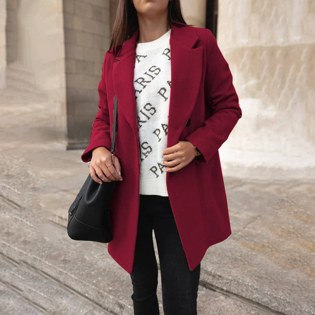 Soleil Manteau Femme Long Manteau d’Hiver Élégant & Confortable au Style Chic, vue 4