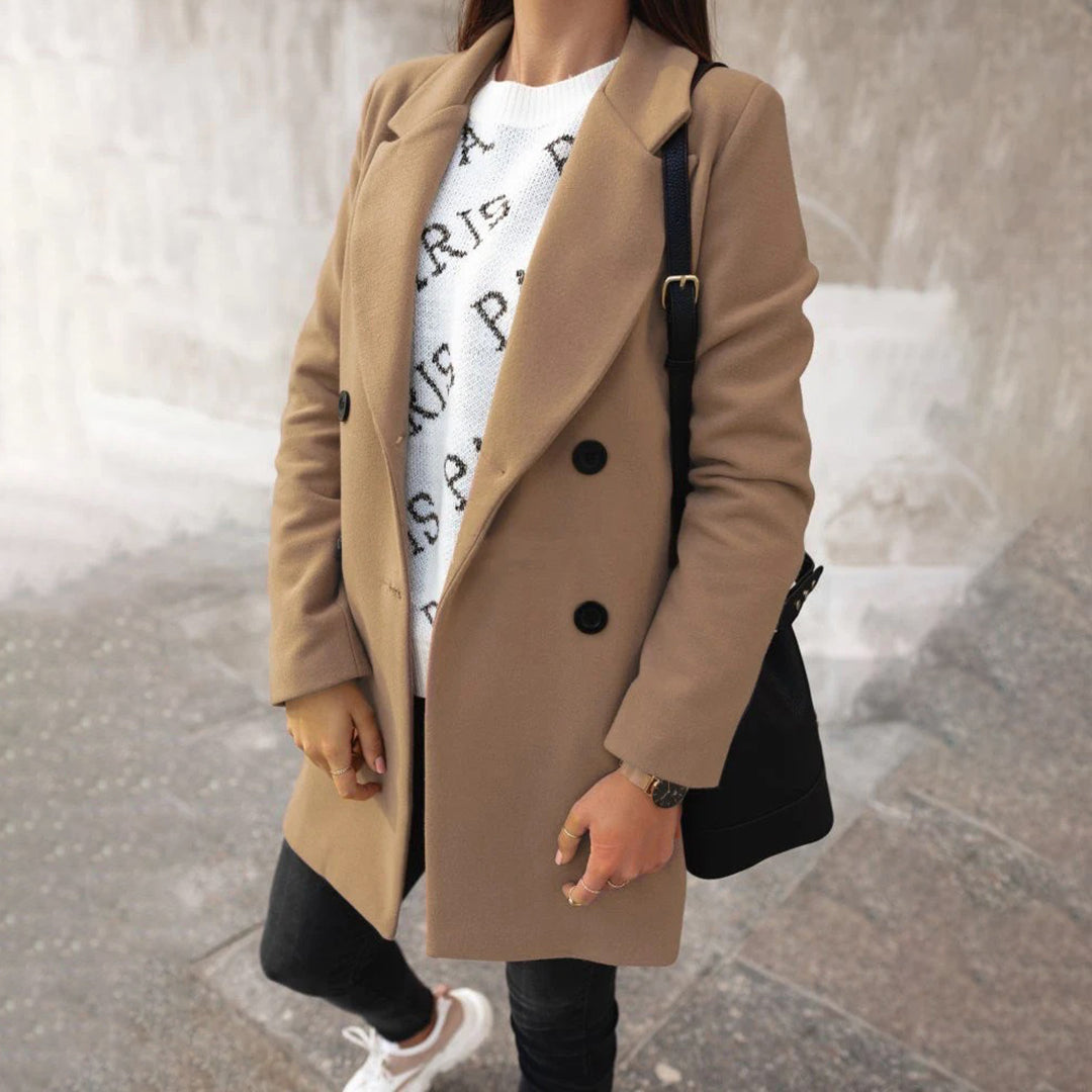 Soleil Manteau Femme Long Manteau d’Hiver Élégant & Confortable au Style Chic, vue 7