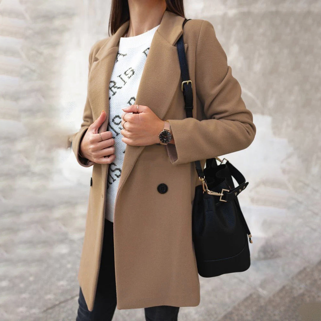 Soleil Manteau Femme Long Manteau d’Hiver Élégant & Confortable au Style Chic, vue 6