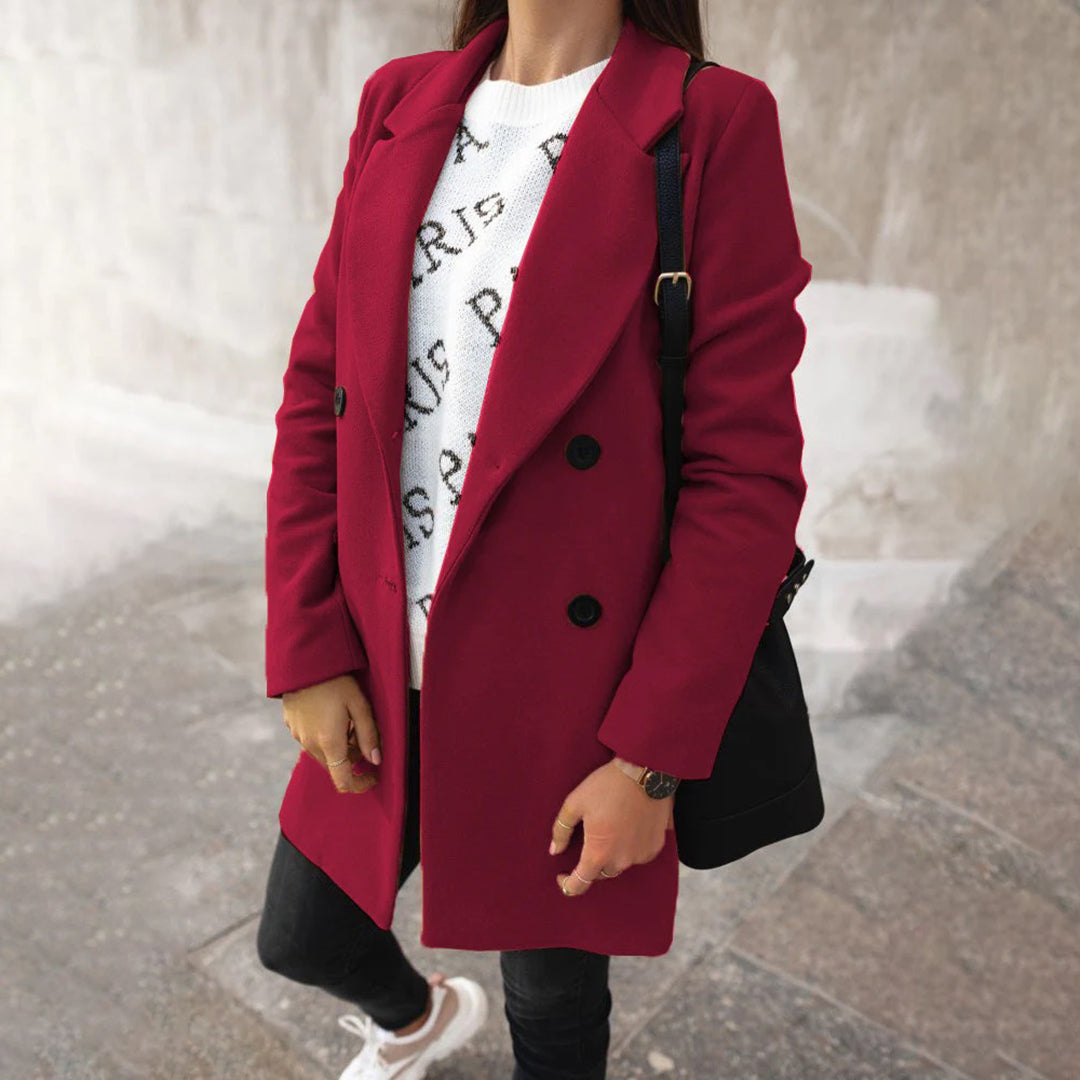 Soleil Manteau Femme Long Manteau d’Hiver Élégant & Confortable au Style Chic, vue 3