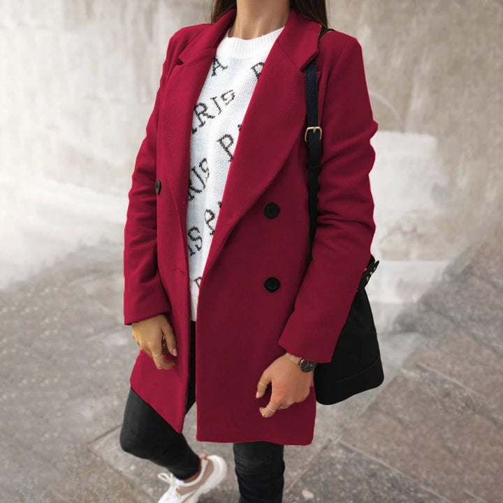 Soleil Manteau Femme Long Manteau d’Hiver Élégant & Confortable au Style Chic, vue 3