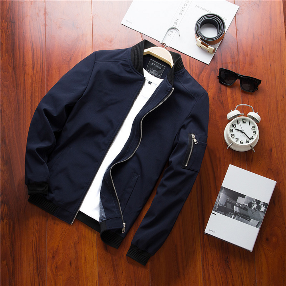 Tyler Veste Zippée pour Homme Coupe droite avec poche sur la manche et poignets côtelés, vue 2