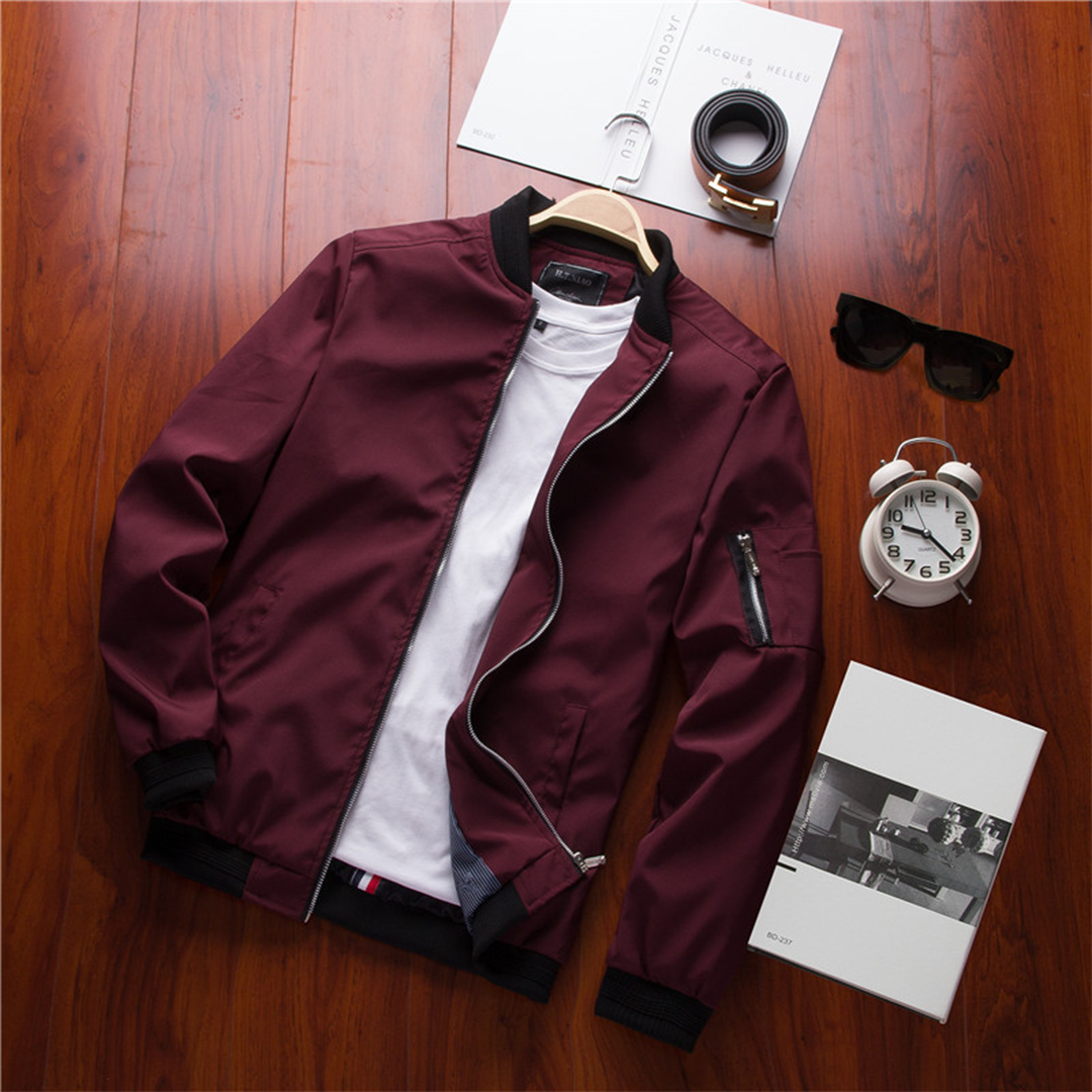 Tyler Veste Zippée pour Homme Coupe droite avec poche sur la manche et poignets côtelés, vue 7