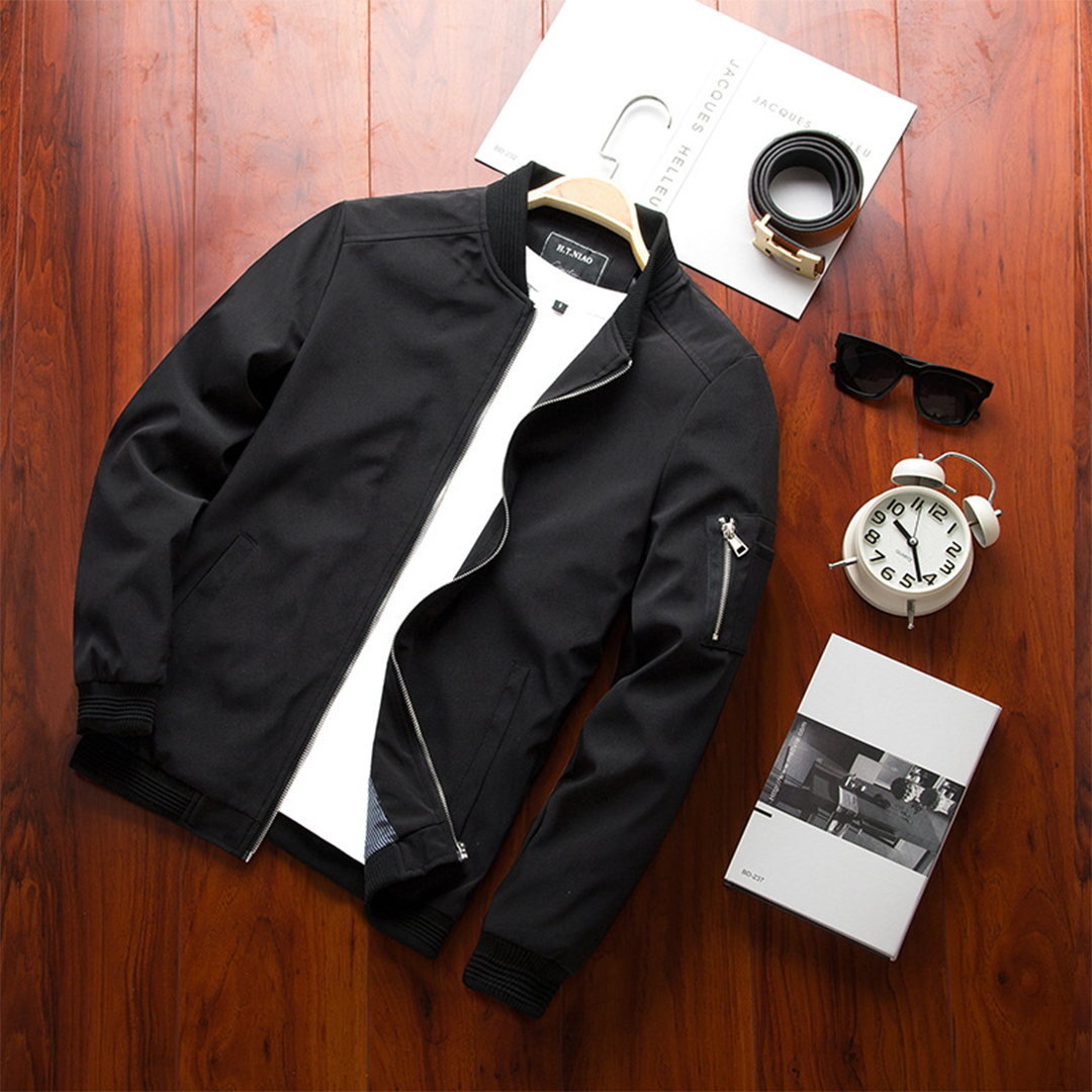 Tyler Veste Zippée pour Homme Coupe droite avec poche sur la manche et poignets côtelés, vue 10