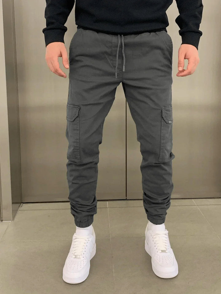 Stefan Pantalon Homme Cargo Jogger Fit avec Taille Élastique & Poches Pratiques, vue 7