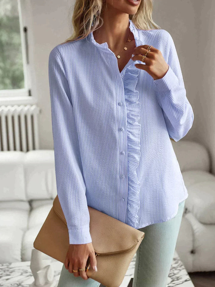 Rearala | Chemise bleue imprimée