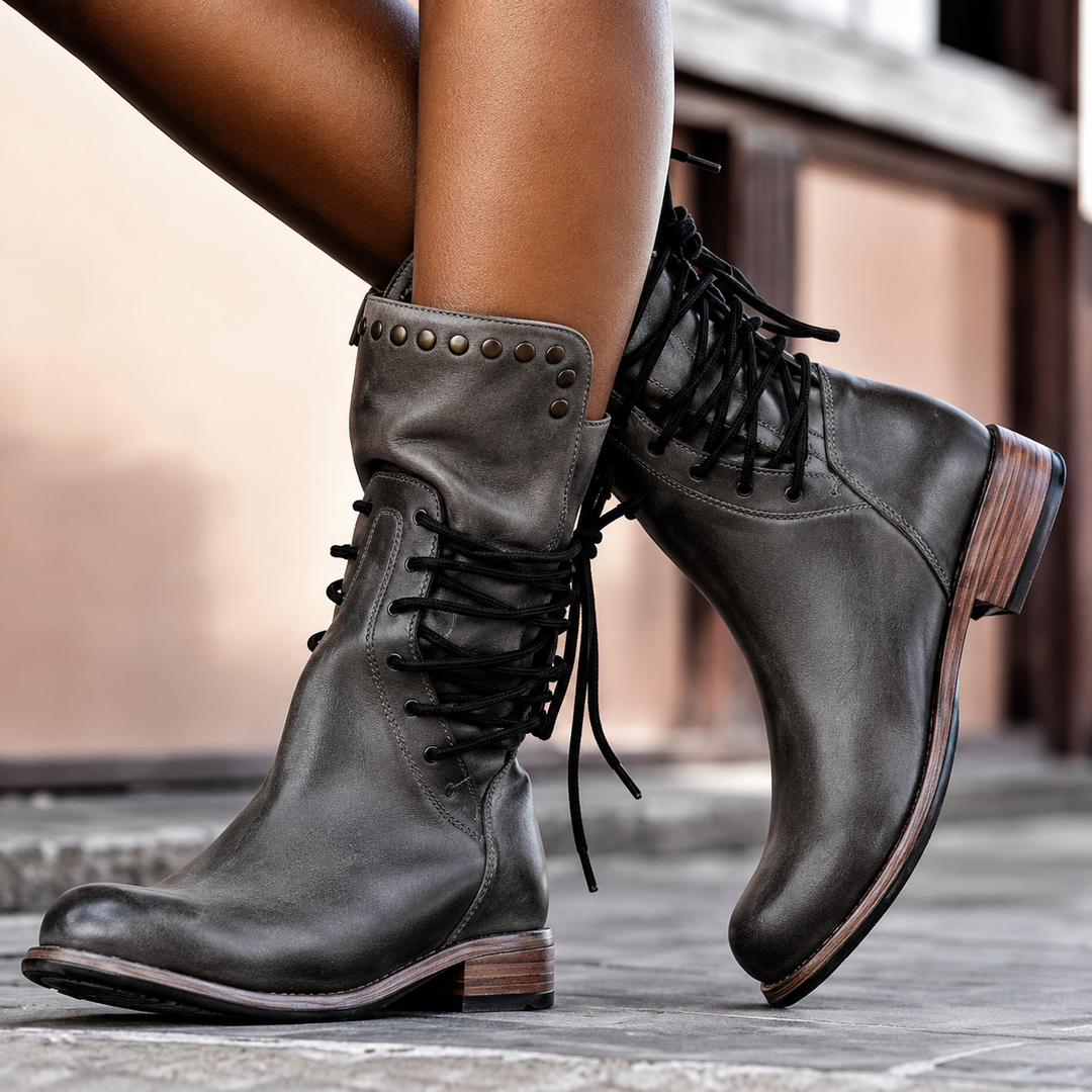 Bottes Rétro en Polaire pour femme, vue 4