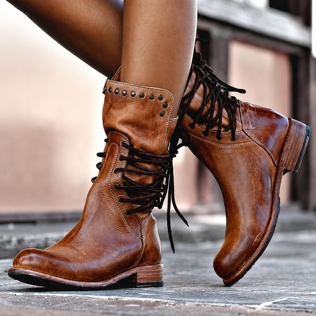 Bottes Rétro en Polaire pour femme, vue 2