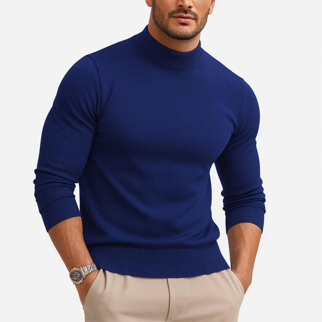 Leonardo Pull Col Roulé Homme Maille Douce au Style Moderne et Élégant, vue 6