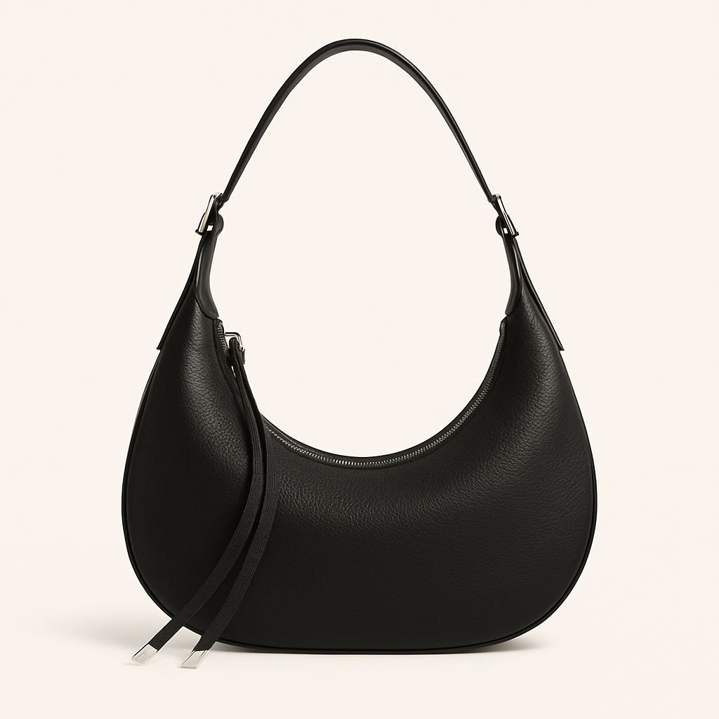 Ailany Sac Hobo Femme Demi-Lune Élégant en Similicuir Grainé avec Poignée Ajustable, vue 2