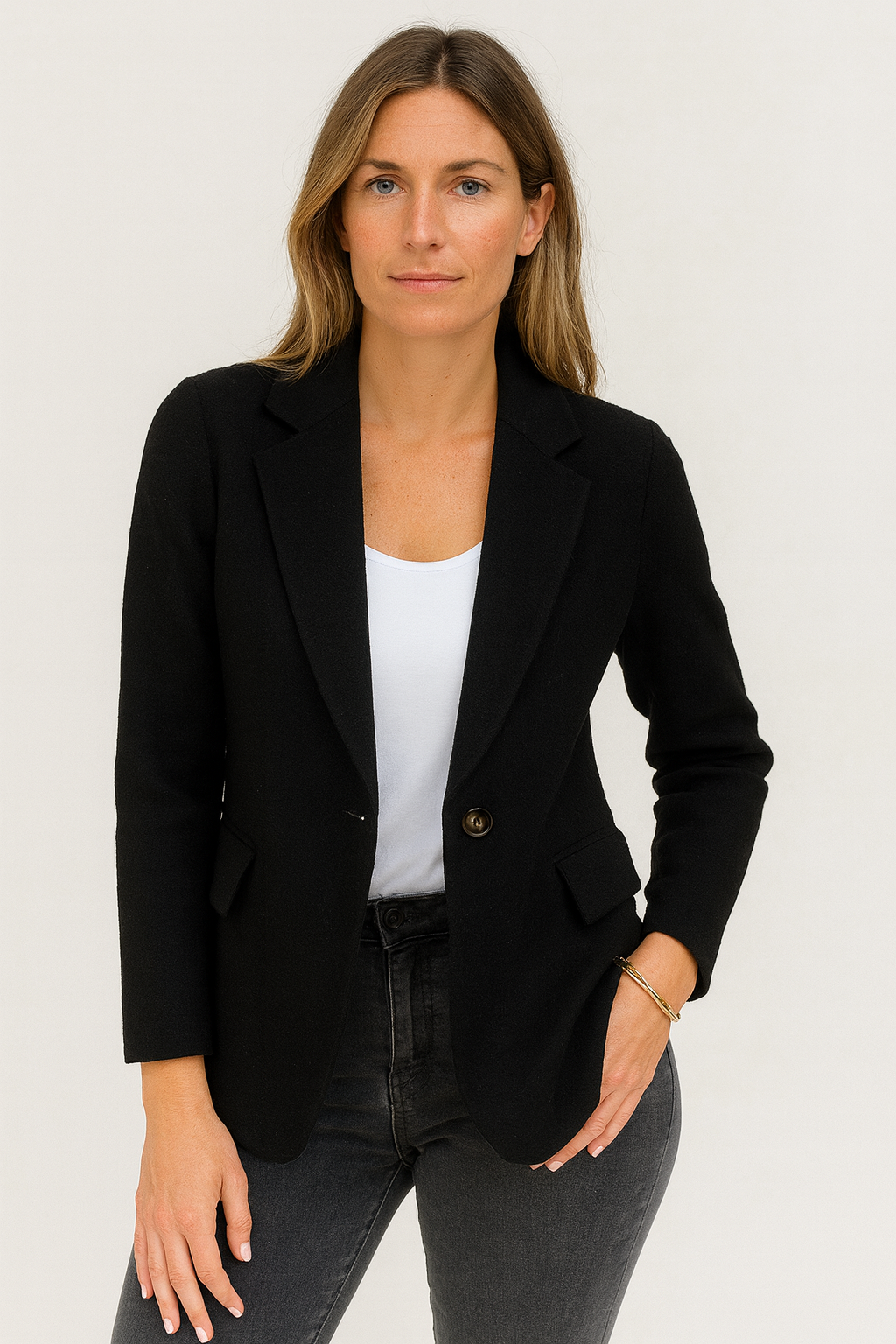 Valentina Manteau Femme Long Manteau Laine Mélangée Chaud Élégant Coupe Moderne, vue 10
