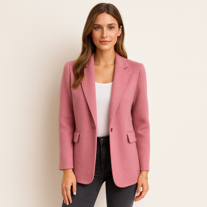 Valentina Manteau Femme Long Manteau Laine Mélangée Chaud Élégant Coupe Moderne