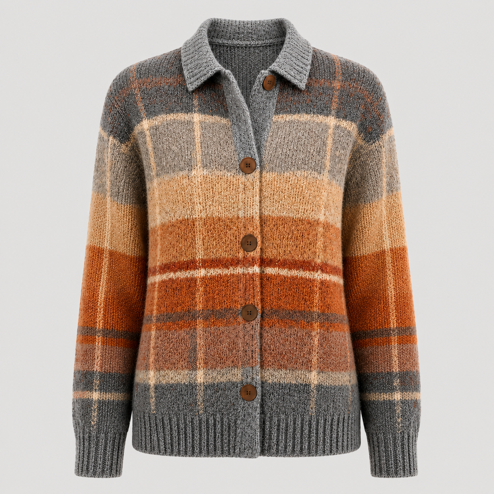 Gilet à Carreaux Chic pour femme, vue 2