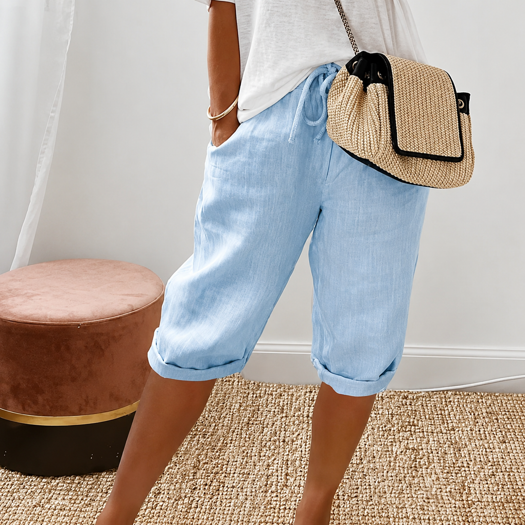 Shorts Capri à Cordon Camille