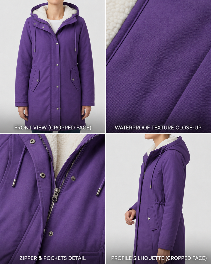 Parka d'Hiver Doublée en Polaire pour femme, vue 23