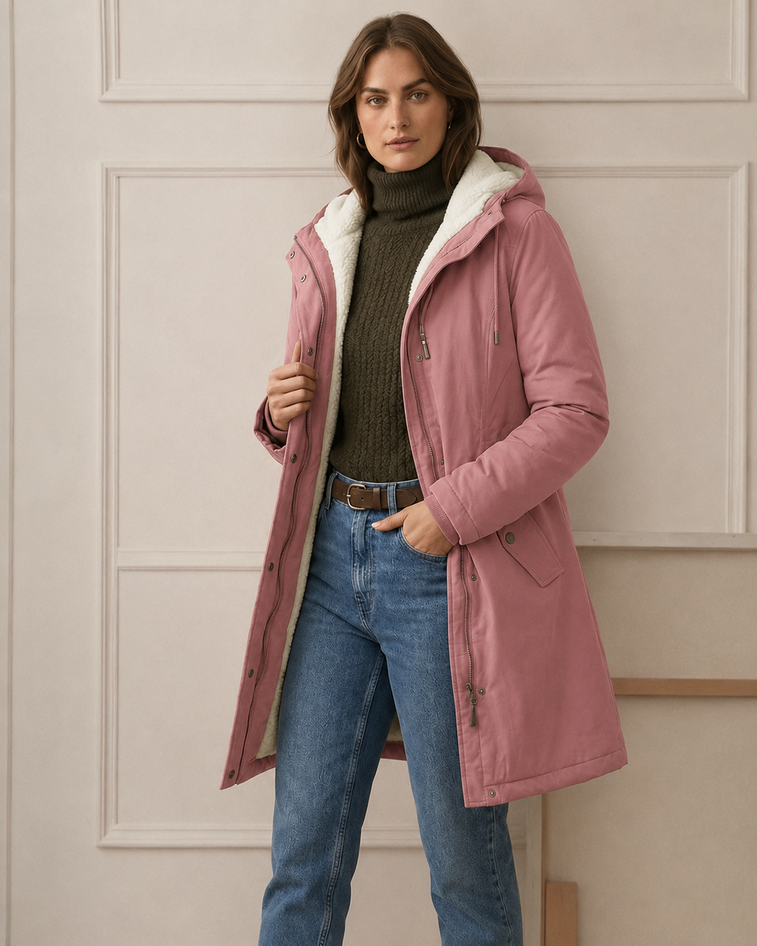Parka d'Hiver Doublée en Polaire pour femme, vue 28