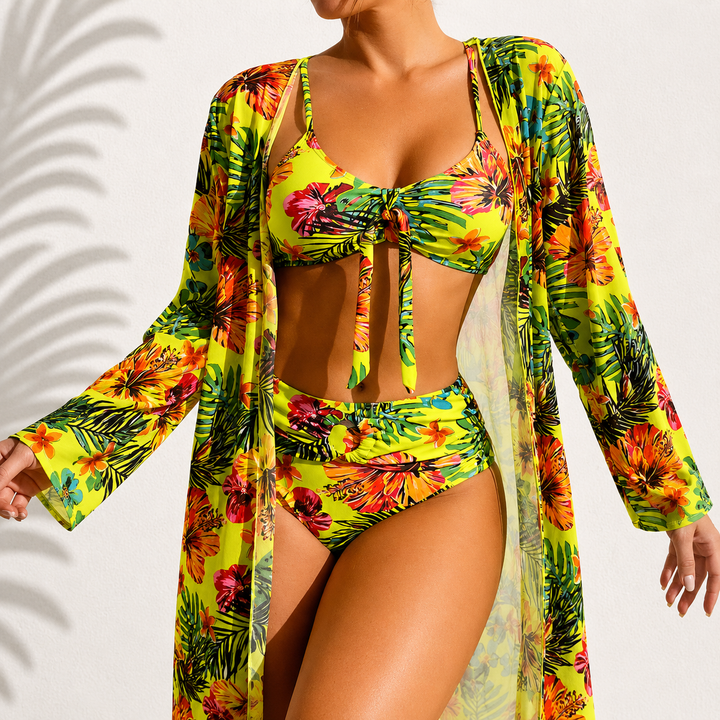 Bikini 3 Pièces Élégant Tropical Marie
