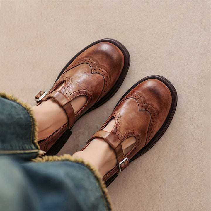 Alessia Sandales Femme en Cuir Élégantes Chaussures d’Été Confortables & Légères