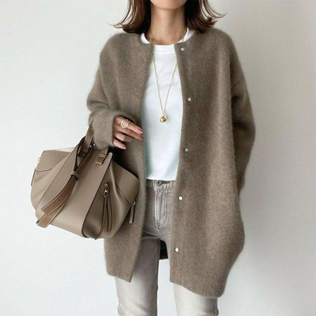 Amélie Cardigan Femme Gilet en Coton Élégant et Léger au Style Sophistiqué, vue 7