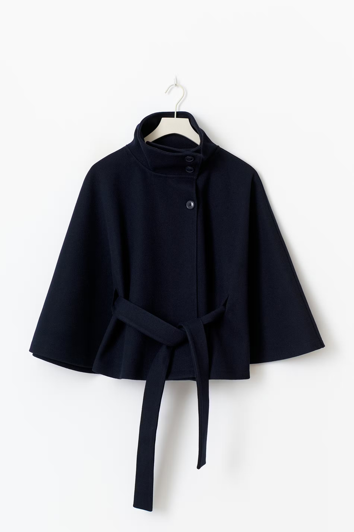 Lilia Milano Veste Femme à Manches Chauve-Souris Manteau Épais en Polyester Chaud au Design Moderne Élégant, vue 11