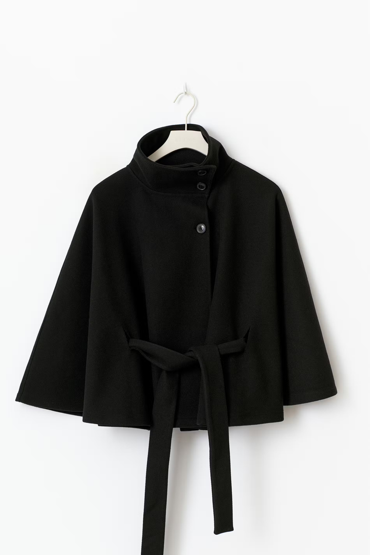 Lilia Milano Veste Femme à Manches Chauve-Souris Manteau Épais en Polyester Chaud au Design Moderne Élégant, vue 9