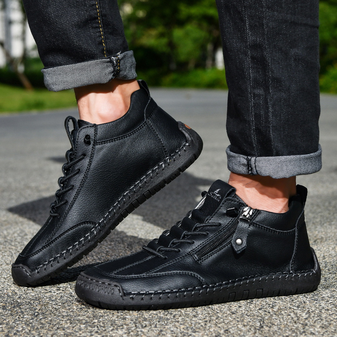 CHAUSSURES EN NABUK AVEC ZIP POUR HOMME