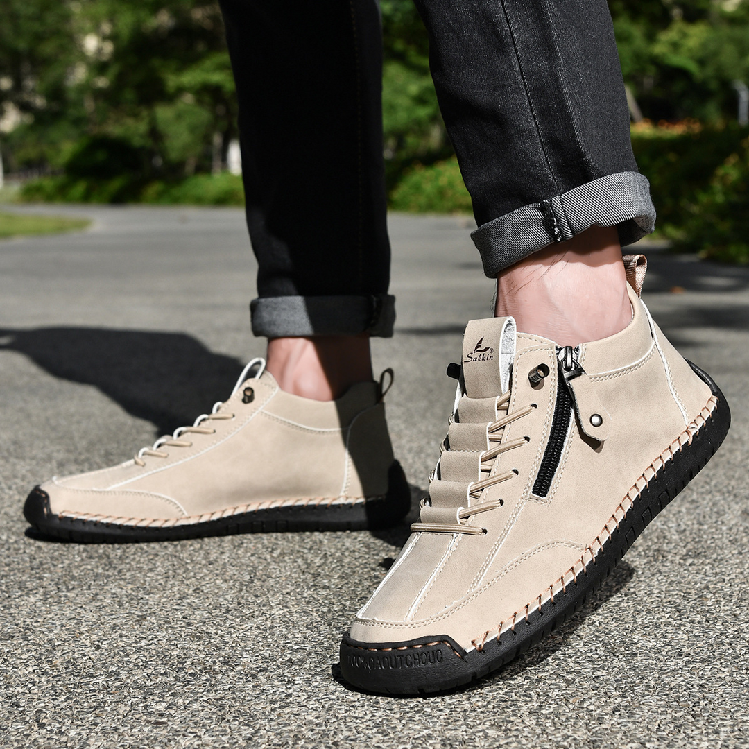 CHAUSSURES EN NABUK AVEC ZIP POUR HOMME
