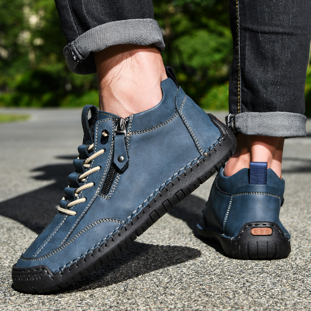 CHAUSSURES EN NABUK AVEC ZIP POUR HOMME