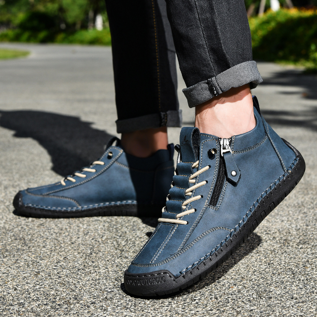CHAUSSURES EN NABUK AVEC ZIP POUR HOMME