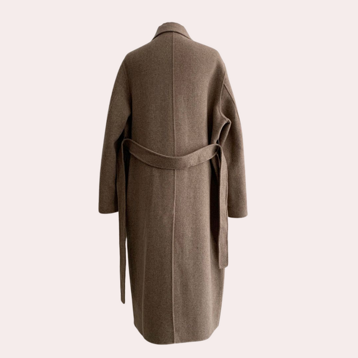 Amelia Manteau Femme Hiver Long Élégant à Double Boutonnage avec Doublure Chaude, vue 5
