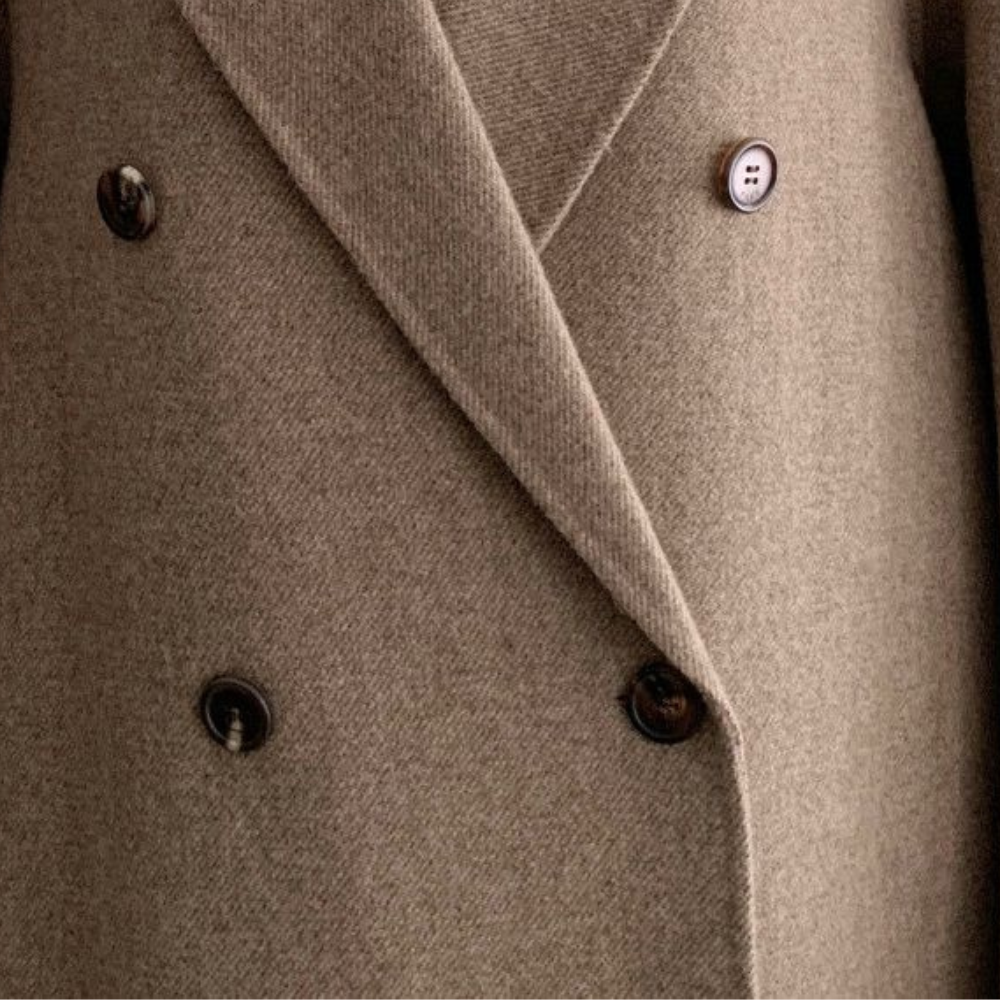 Amelia Manteau Femme Hiver Long Élégant à Double Boutonnage avec Doublure Chaude, vue 4