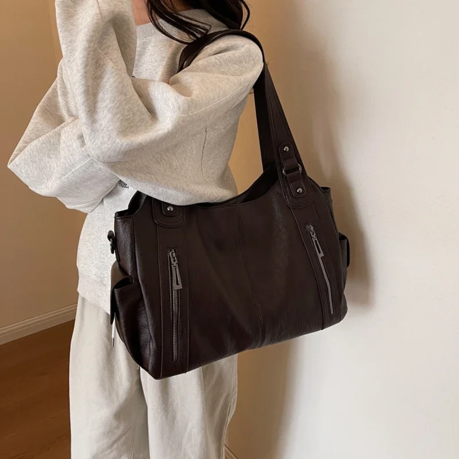 Ellie Sac à Épaule Femme Tendance et Pratique avec Grand Espace et Design Chic
