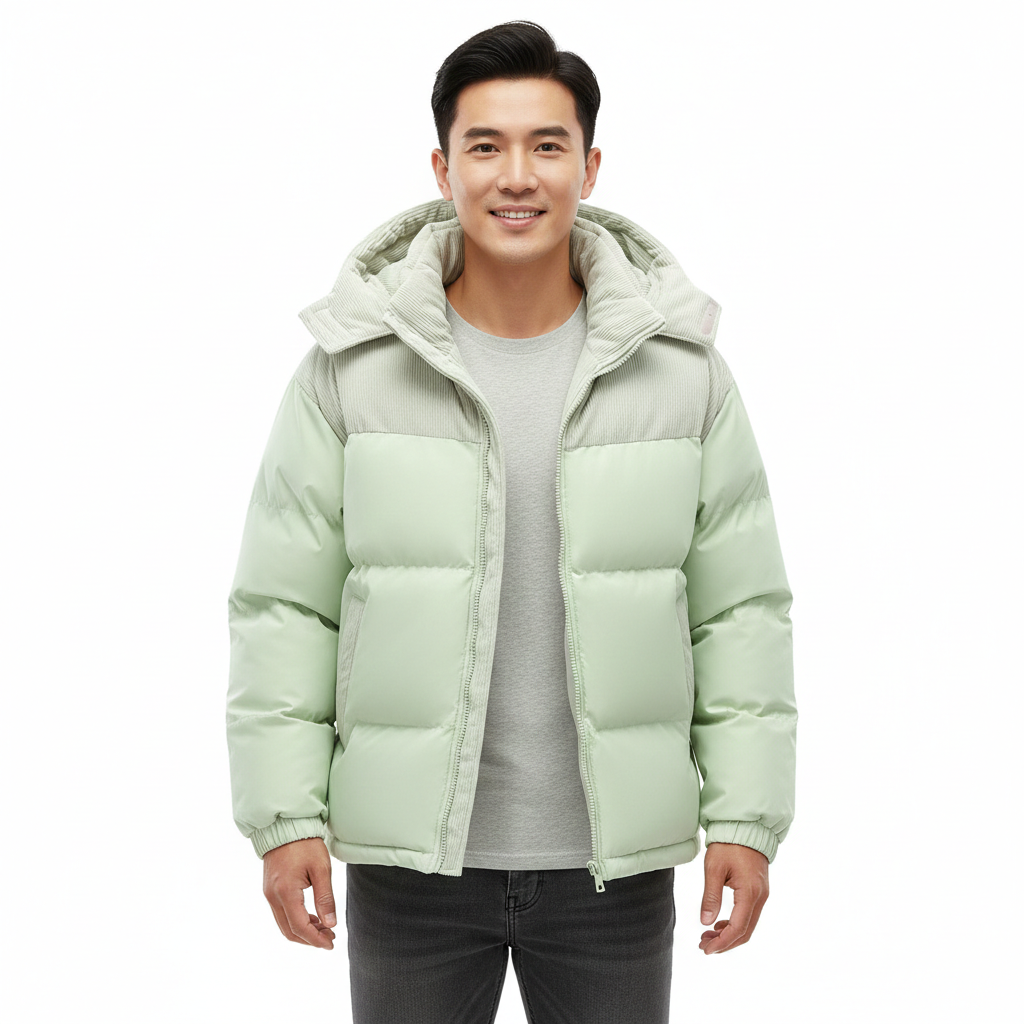 Erick Veste d’Hiver Homme à Capuche Doublure Matelassée, Coupe Regular & Coupe-Vent, vue 5