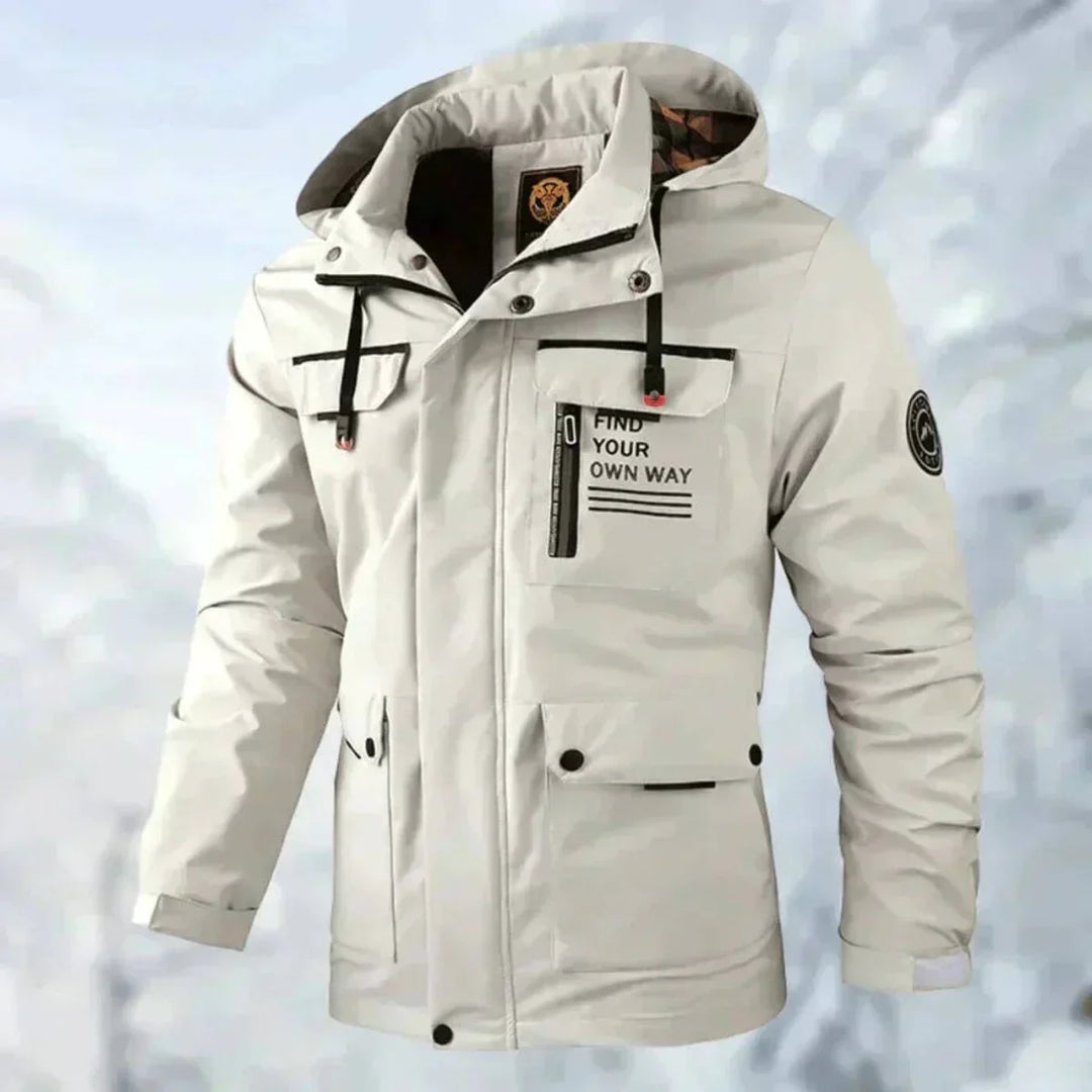 Erwin Veste Homme Veste Imperméable & Coupe-Vent Confortable pour Automne/Hiver