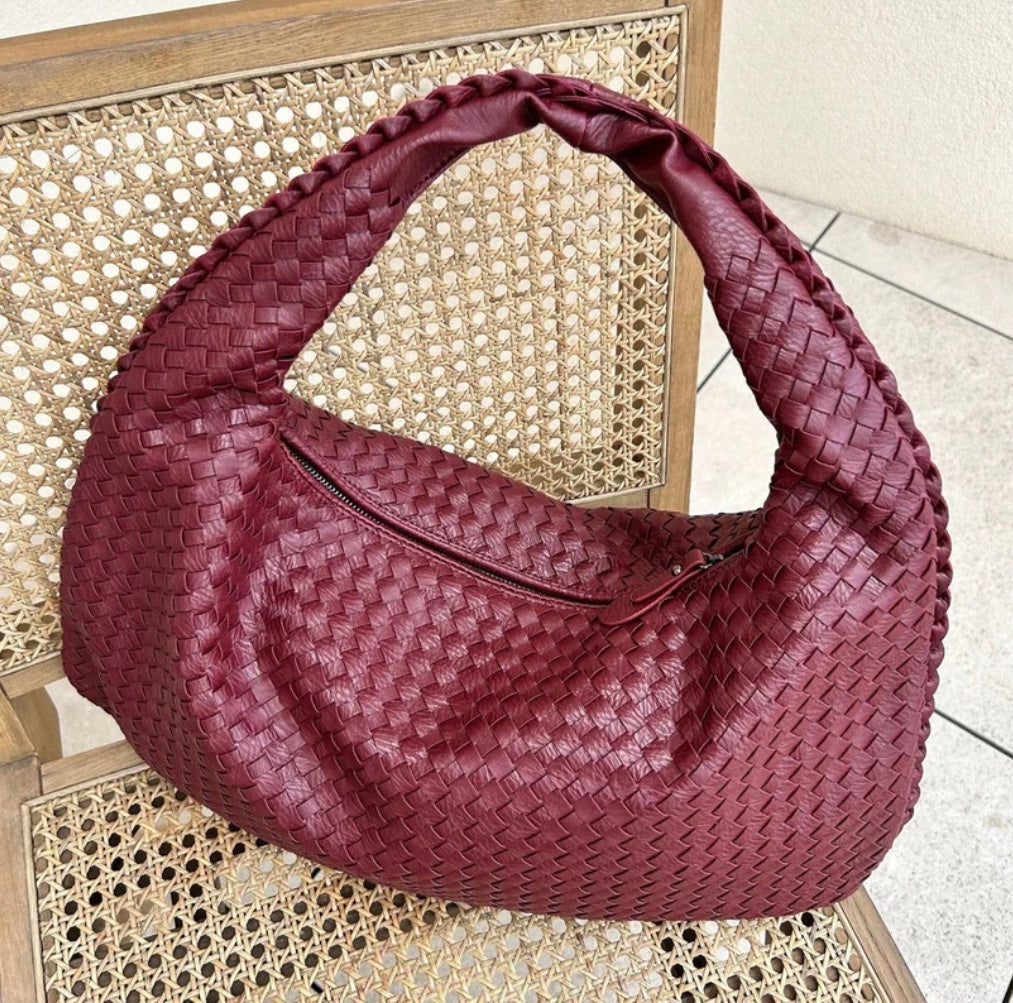 Louisa Sac Hobo Femme Tressé Élégant, Spacieux & Style Intemporel