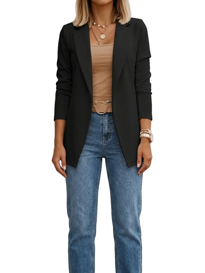 Blazer Drapé Élégant pour femme, vue 2