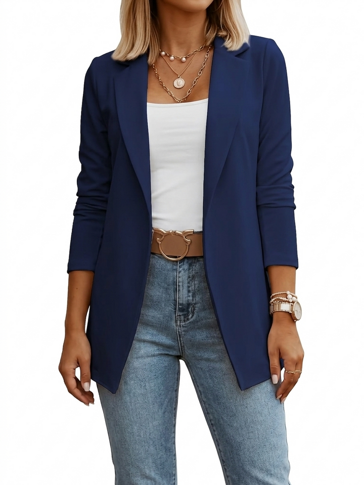 Blazer Drapé Élégant pour femme, vue 4